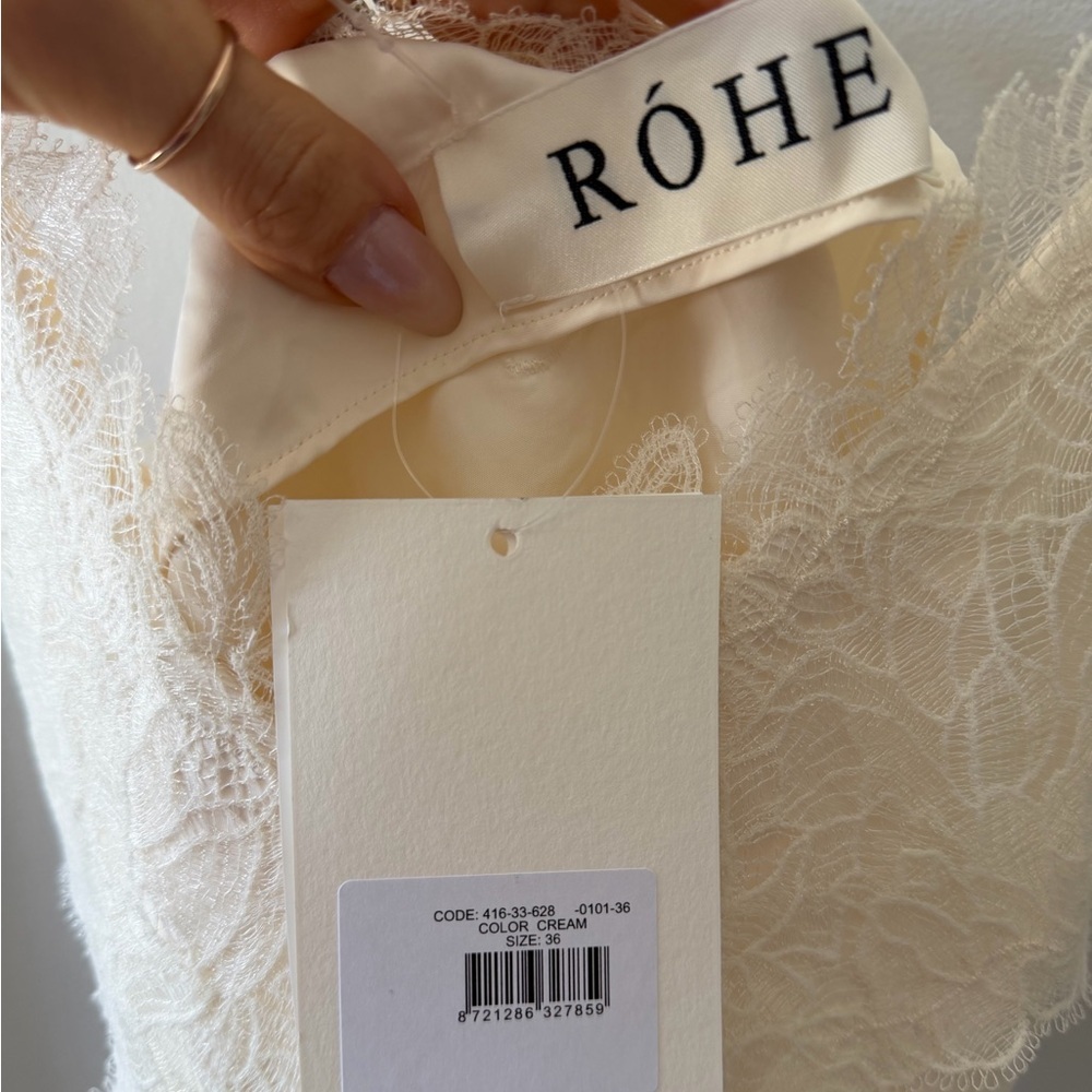 RÓHE Lace-trimmed Satin Maxi Dress - Picture 4 of 9